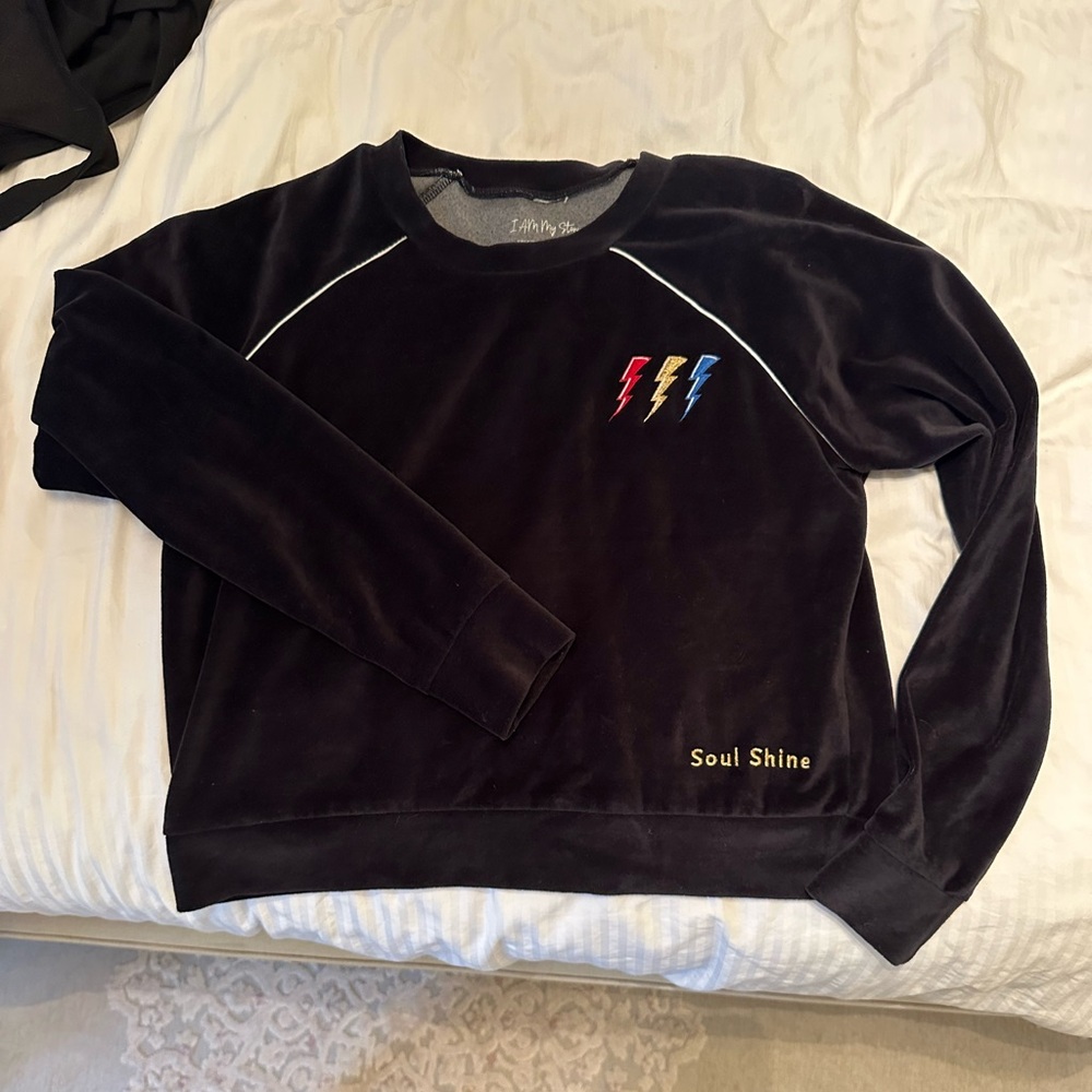 Velvet Navy Blue Sweater - I Am My Story California